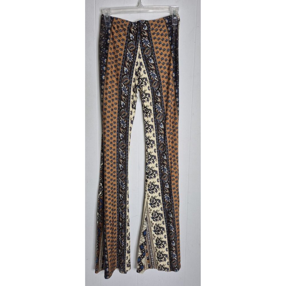 Novella Royale Janis Boho Floral Bell Bottoms Pants Size Small - Picture 3 of 6